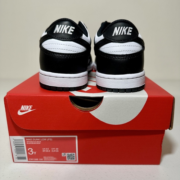 Nike Kids Black and White Sneakers - Picture 3 of 5
